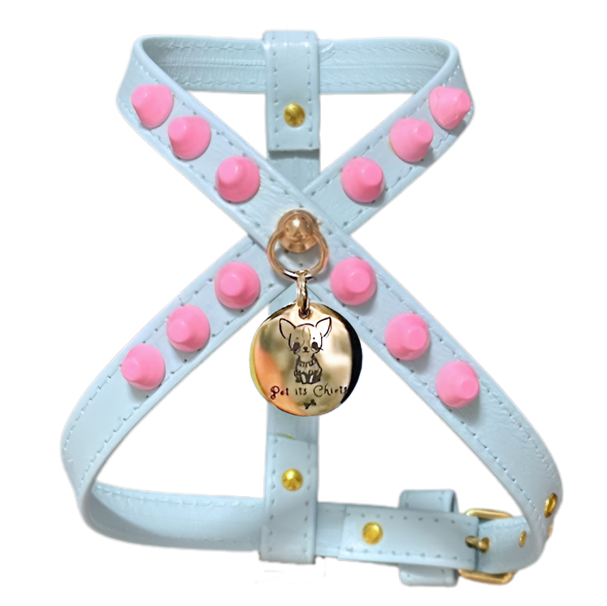 Arnés "FiercePup" Baby Blue/Baby Pink