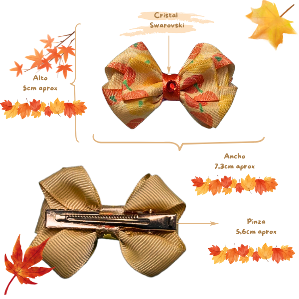 Lazo Seasonal Bows "Pumpkin"