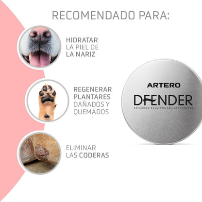 Dfender Artero Crema Reparadora de Almohadillas