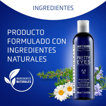 Pretty Eyes Artero 250 ml Limpiador de ojos para perros y gatos.