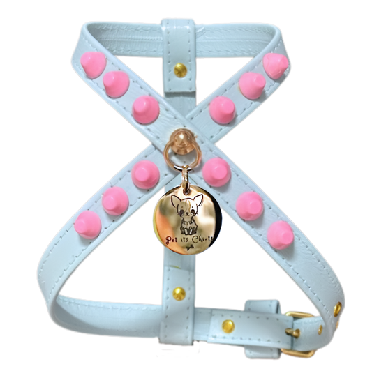Arnés "FiercePup" Baby Blue/Baby Pink