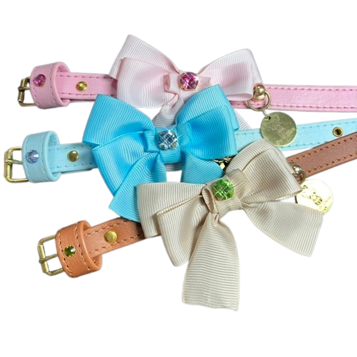 Collar Candy Bow Baby Blue