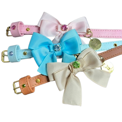 Collar Candy Bow Baby Blue