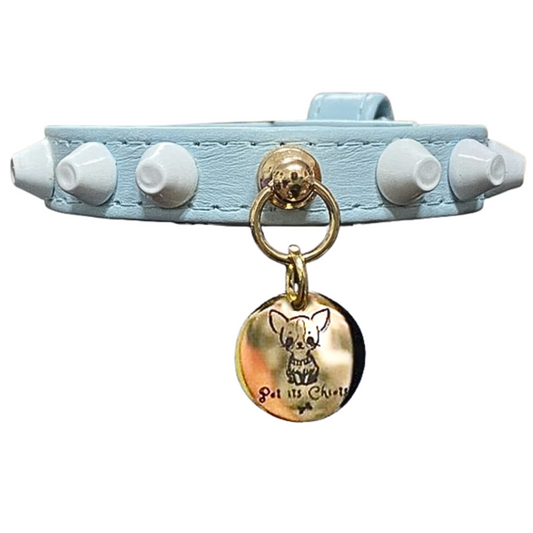 Collar "FiercePup" Blue/White
