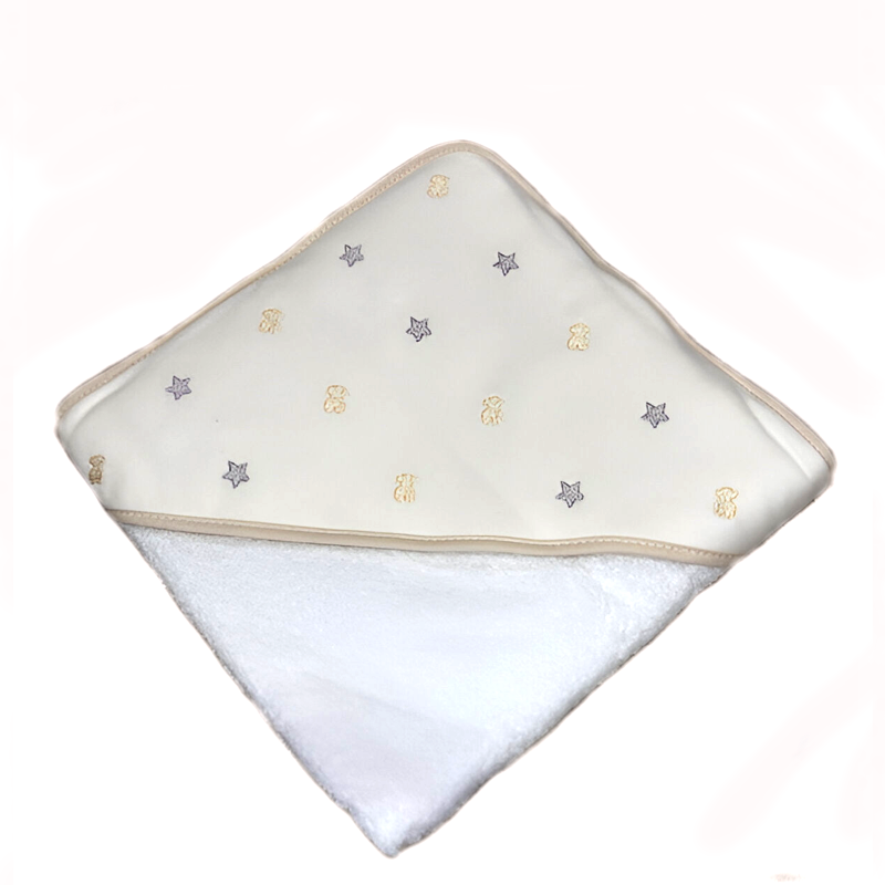 Capa de Baño Osito Estrella Beige