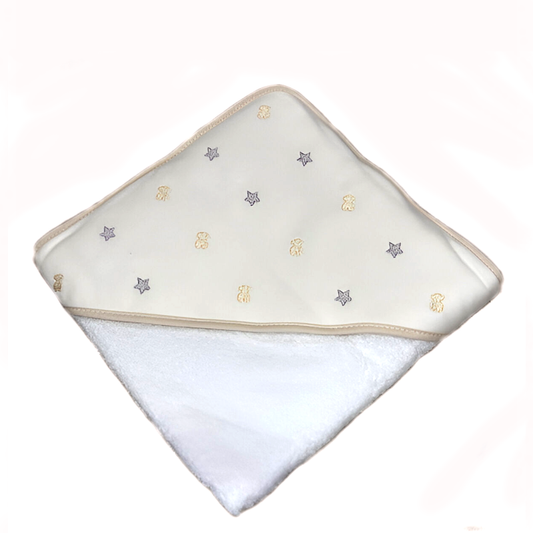 Capa de Baño Osito Estrella Beige