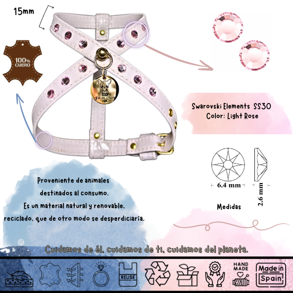 Arnés "First Petit" Baby Pink