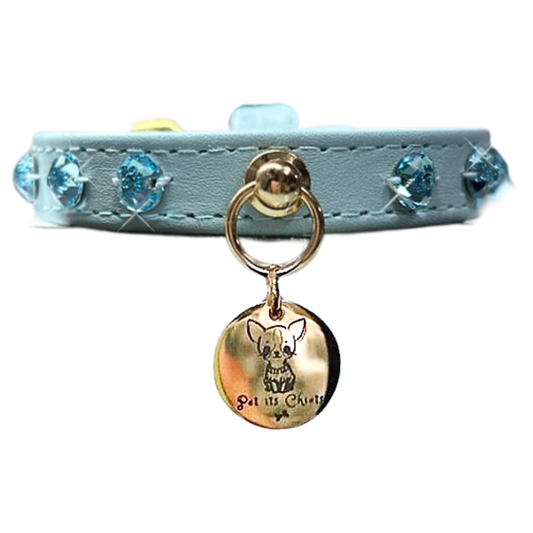 Collar "First Petit" Sew-on Baby Blue