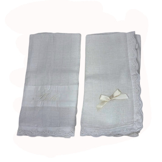 Gasa Bordada Beige