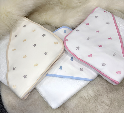 Capa de Baño Osito Estrella Rosa
