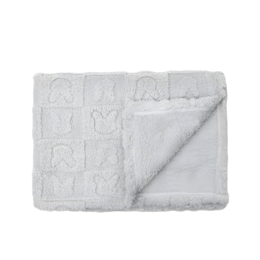 Manta Sherpa Conejito Gris