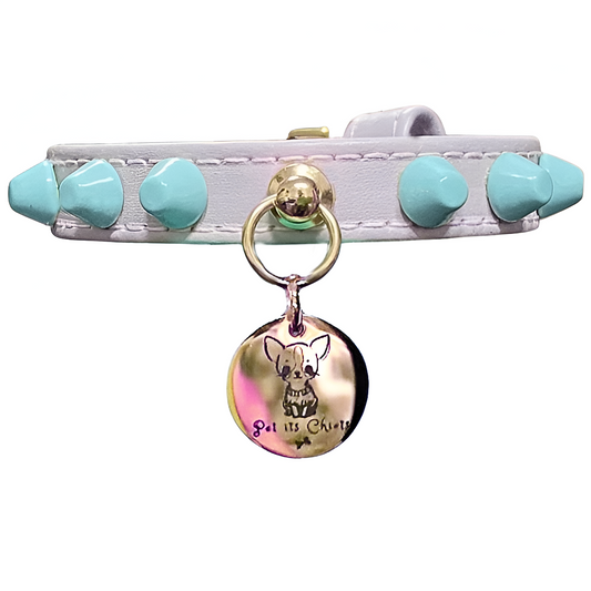 Collar "FiercePup" Pink/Blue